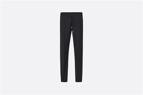 dior trackpants|Track Pants Black Wool Twill .